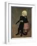 A Small Girl with a Cat, 1889-Théophile Alexandre Steinlen-Framed Giclee Print