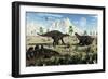 A Small Group of Stegosaurid Miragaia Dinosaurs-null-Framed Art Print