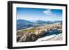 A Small Lake with Snow and View towards Mountains and the Sea in Northern Norway-Lamarinx-Framed Photographic Print