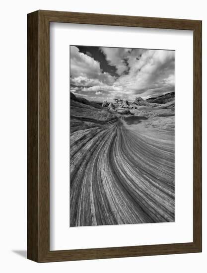 A Small Pool and Geological Formations Found at Vermillion Cliffs National Monument-Judith Zimmerman-Framed Photographic Print