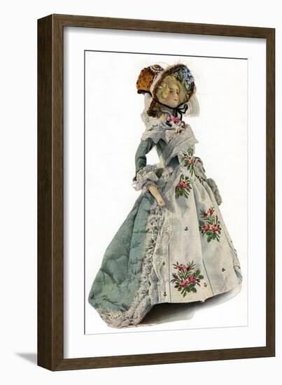 A Small-Scale Dress Design Mannequin, 1938-null-Framed Giclee Print