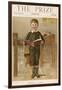 A Small Schoolboy Smiles as He Demonstrates His Reading Skills-null-Framed Art Print