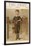 A Small Schoolboy Smiles as He Demonstrates His Reading Skills-null-Framed Art Print