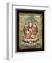 A Small Tibetan Applique Thang.ka Depicting Tsong.Kha.Pa, 18th Century-null-Framed Giclee Print