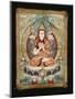 A Small Tibetan Applique Thang.ka Depicting Tsong.Kha.Pa, 18th Century-null-Mounted Giclee Print