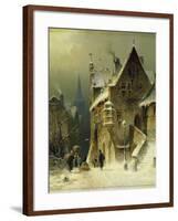 A Small Town in the Rhine-August Schlieker-Framed Giclee Print