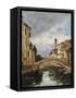 A Small Venetian Canal; Petit Canal a Venise-Eugène Boudin-Framed Stretched Canvas