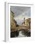 A Small Venetian Canal; Petit Canal a Venise-Eugène Boudin-Framed Giclee Print