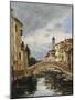 A Small Venetian Canal; Petit Canal a Venise-Eugène Boudin-Mounted Giclee Print