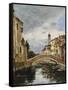 A Small Venetian Canal; Petit Canal a Venise-Eugène Boudin-Framed Stretched Canvas