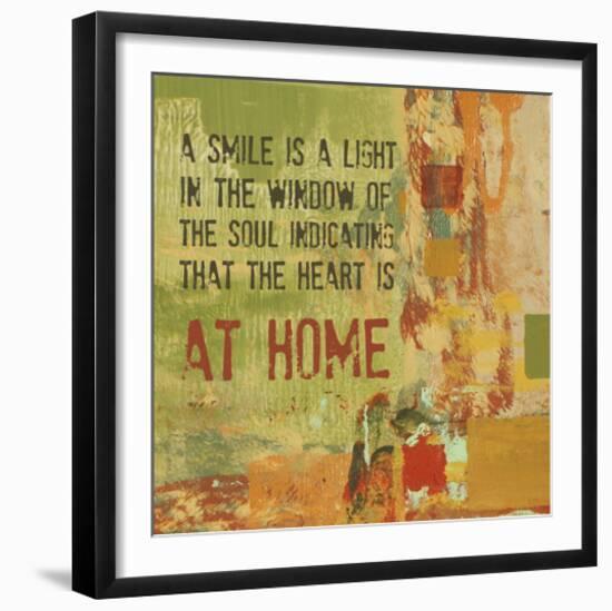 A Smile is a Light in the Window of the Soul-Irena Orlov-Framed Art Print