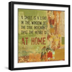 A Smile is a Light in the Window of the Soul-Irena Orlov-Framed Art Print