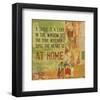 A Smile is a Light in the Window of the Soul-Irena Orlov-Framed Art Print