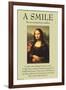 A Smile-null-Framed Art Print