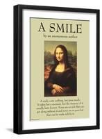 A Smile-null-Framed Art Print