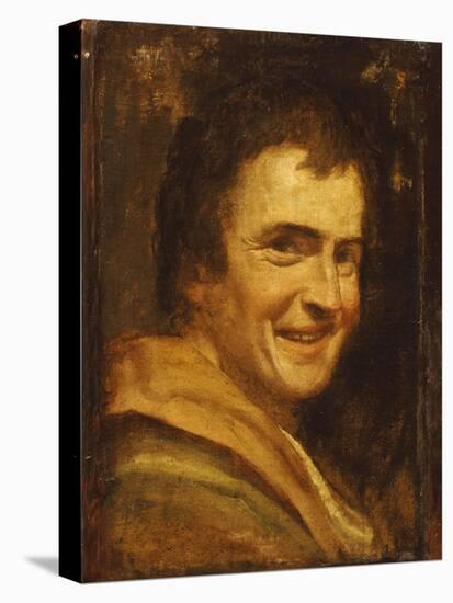 A Smiling Youth-Annibale Carracci-Stretched Canvas