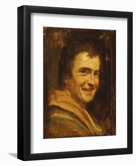 A Smiling Youth-Annibale Carracci-Framed Giclee Print