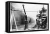 A Smoke Screen Laid Down by a Destroyer, 1937-null-Framed Stretched Canvas