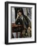 A Smoker, 1890-1892-Paul Cézanne-Framed Giclee Print