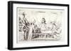 A Smoking Club, House of Commons, London, 1793-James Gillray-Framed Giclee Print