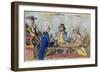 A Smoking Club, Published by Hannah Humphrey in 1793-James Gillray-Framed Giclee Print