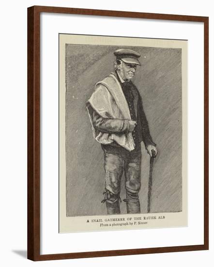 A Snail Gatherer of the Rauhe Alb-null-Framed Giclee Print