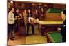 A Snooker Match-Jos McInnes-Mounted Giclee Print