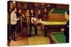 A Snooker Match-Jos McInnes-Stretched Canvas