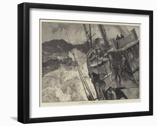 A Snorter in the Bay of Biscay-William Heysham Overend-Framed Giclee Print