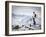 A Snowboarder at the Summit of Mount Affawat in Gulmarg, Kashmir, India-Julian Love-Framed Photographic Print