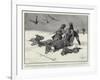 A Snowstorm in Cape Colony, a Camp of the Cape Mounted Rifles on a Spur of the Drakensberg-William T. Maud-Framed Giclee Print