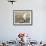 A Snowy Owl (Bubo Scandiacus) Sits on a Perch at Sunset, Damon Point, Ocean Shores, Washington, USA-Gary Luhm-Framed Photographic Print displayed on a wall