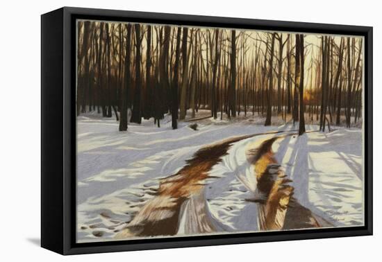 A Snowy Path at Tanglewood-Helen J. Vaughn-Framed Stretched Canvas