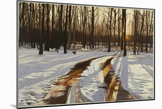 A Snowy Path at Tanglewood-Helen J. Vaughn-Mounted Giclee Print