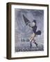 A Soaker or a Real Cat and Dog Day, 1825-G Hunt-Framed Giclee Print