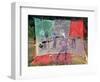 A Soccer Ball Slips Through an Opening of a Makeshift Goal-null-Framed Photographic Print