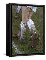 A Soccer Player's Muddy Cleats-null-Framed Stretched Canvas