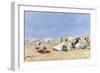 A Sociable Afternoon on the Beach-Frederik Hendrik Kaemmerer-Framed Giclee Print