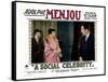 A Social Celebrity, from Left: Chester Conklin, Louise Brooks, Adolphe Menjou, 1926-null-Framed Stretched Canvas