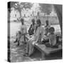 A Social Drink of Coffee, Mandalay, Burma, 1908-null-Stretched Canvas