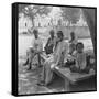 A Social Drink of Coffee, Mandalay, Burma, 1908-null-Framed Stretched Canvas