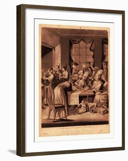 A Society of Patriotic Ladies-null-Framed Giclee Print