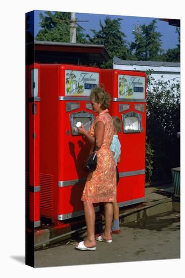 A Soda-Machine in Moscow-CM Dixon-Stretched Canvas