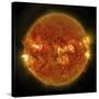 A Solar Flare Erupting on the Left Side of the Sun-null-Stretched Canvas