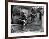 A Soldier Imitates the Posture of a Statue-null-Framed Giclee Print