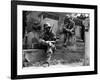 A Soldier Imitates the Posture of a Statue-null-Framed Giclee Print