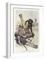 A Soldier Inspects a Cannon Beside the Body of Dead Soldier-Felicien Baron De Myrbach-rheinfeld-Framed Giclee Print
