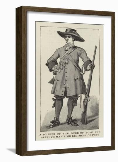A Soldier of the Duke of York and Albany's Maritime Regiment of Foot-null-Framed Giclee Print