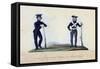 A Soldier of the Provisorial Battalions, and a National Guard-null-Framed Stretched Canvas