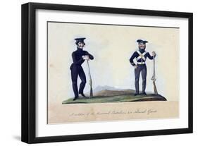 A Soldier of the Provisorial Battalions, and a National Guard-null-Framed Giclee Print